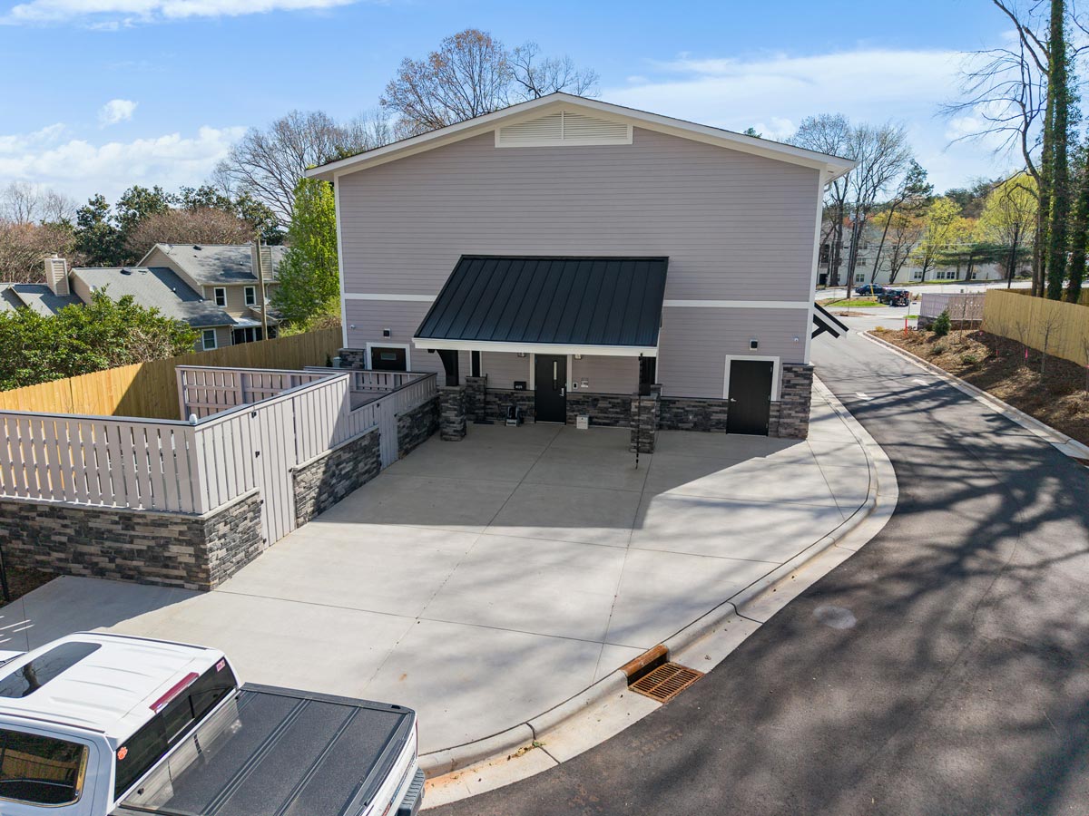 Happy Tails Emergency Veterinary Clinic Drone Exterior Back